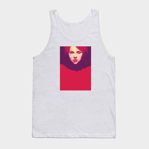 beautiful girl digital art - DESIGN Tank Top by MadeBYAhsan